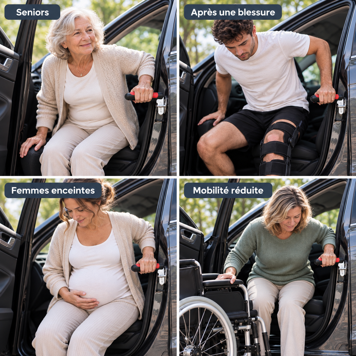 Un appui pour sortir de voiture.
