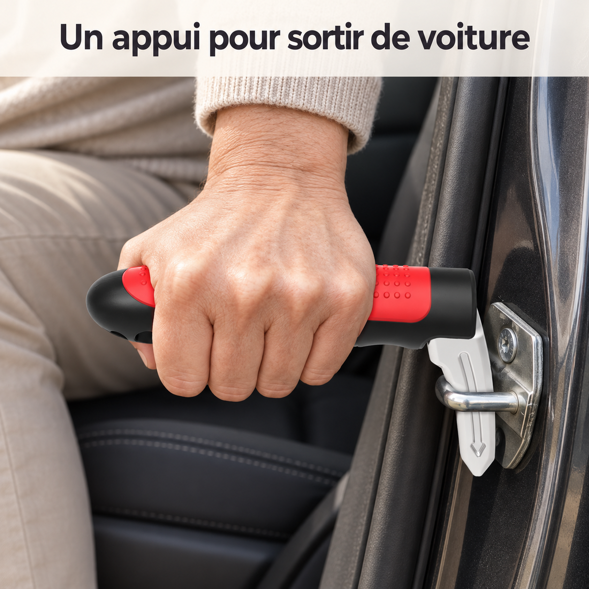 Un appui pour sortir de voiture.